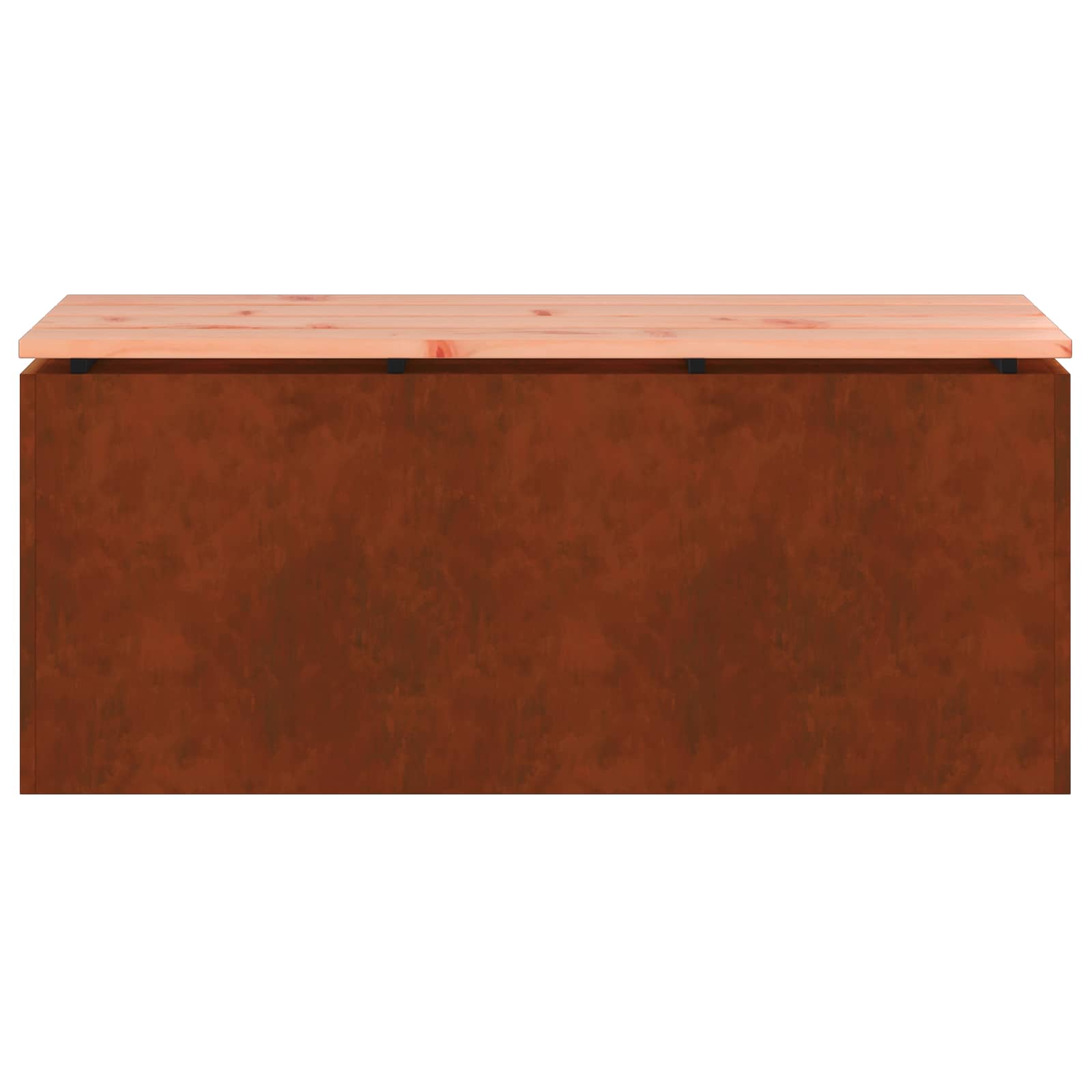 vidaXL Ławka ogrodowa Rdzawy 100 x 40 x 43 cm stal kortenowska