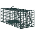 vidaXL Pułapka na zwierzęta Zielony 31 x 13 x 12cm Stal