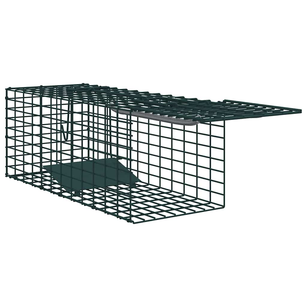vidaXL Pułapka na zwierzęta Zielony 31 x 13 x 12cm Stal
