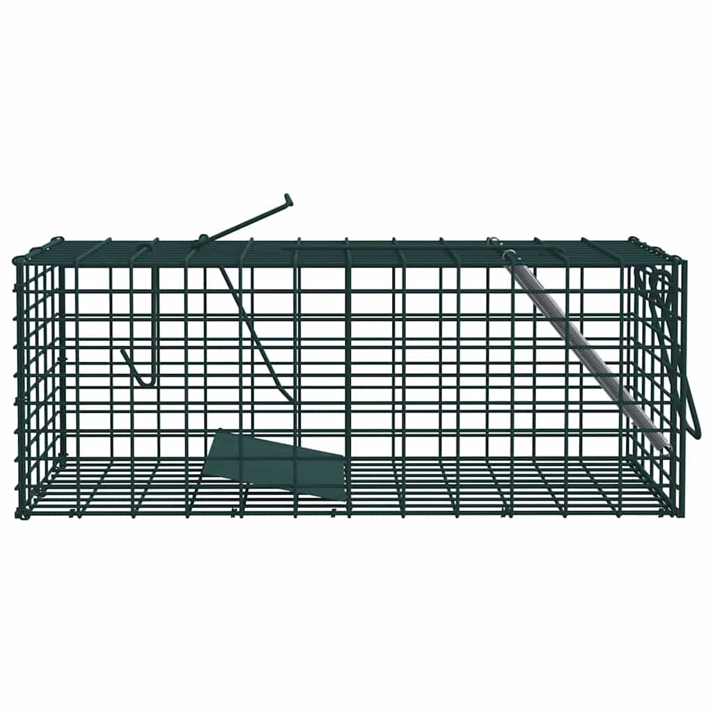 vidaXL Pułapka na zwierzęta Zielony 31 x 13 x 12cm Stal
