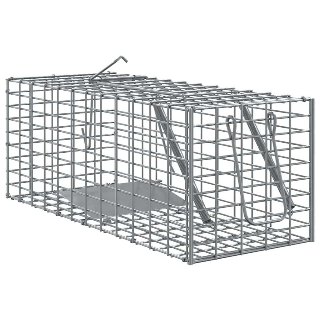 vidaXL Pułapka na zwierzęta Antracyt 31 x 13 x 12cm Stal