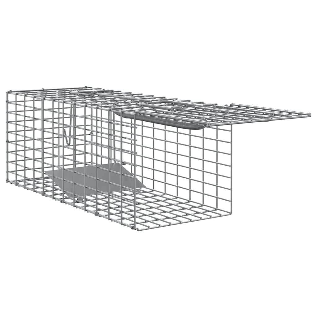 vidaXL Pułapka na zwierzęta Antracyt 31 x 13 x 12cm Stal