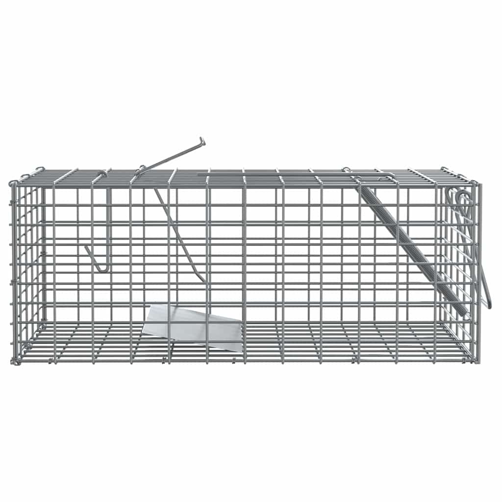 vidaXL Pułapka na zwierzęta Antracyt 31 x 13 x 12cm Stal