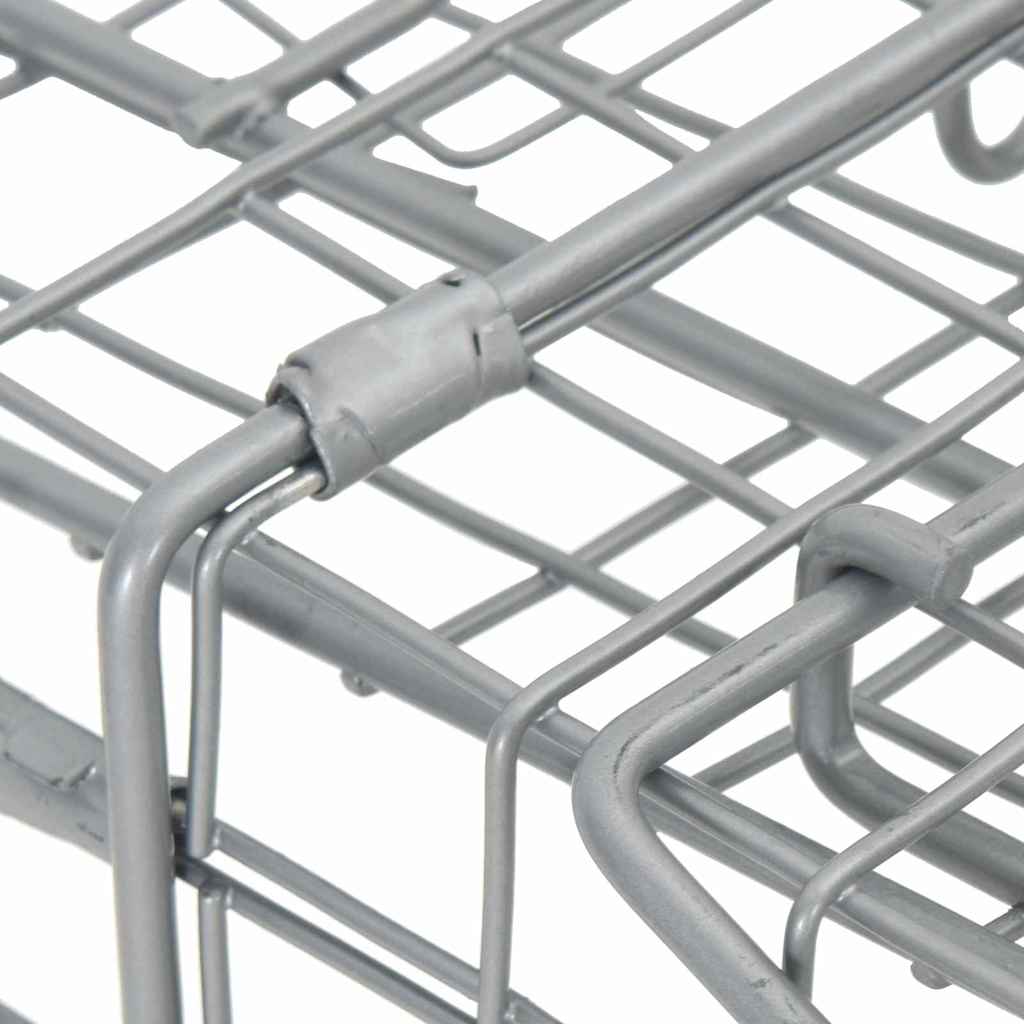 vidaXL Pułapka na zwierzęta Antracyt 61 x 20 x 21,5 cm Stal