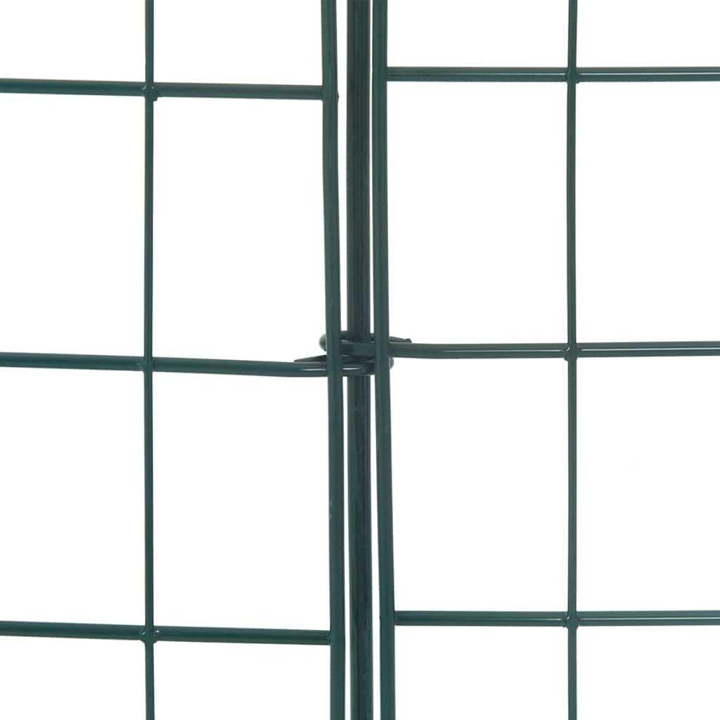 vidaXL Zestaw Ogrodzenia Stawu 5 pcs Zielony 100 x 50 cm Stal