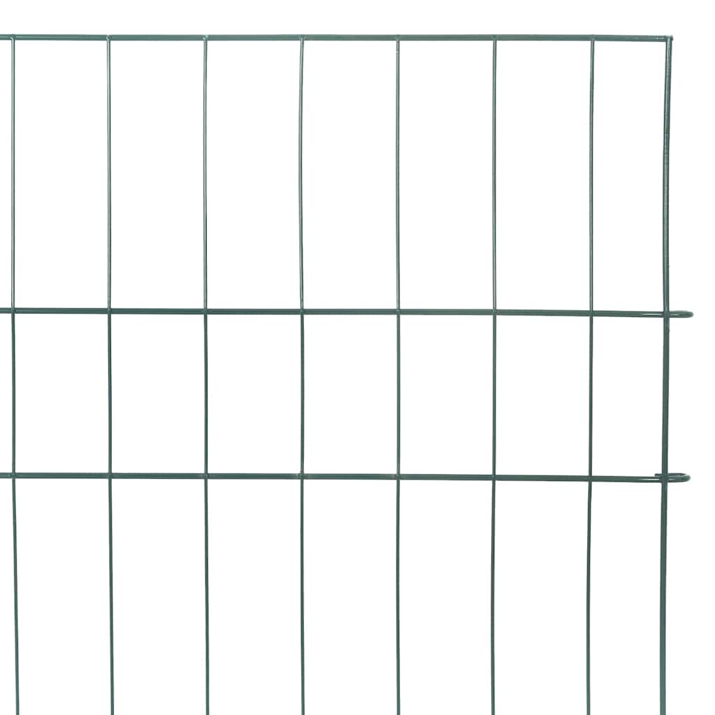 vidaXL Zestaw Ogrodzenia Stawu 5 pcs Zielony 100 x 50 cm Stal