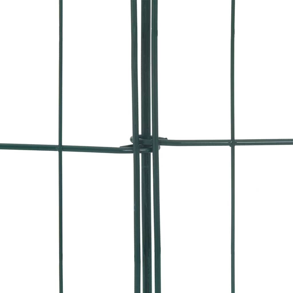 vidaXL Zestaw Ogrodzenia Stawu 5 pcs Zielony 100 x 50 cm Stal