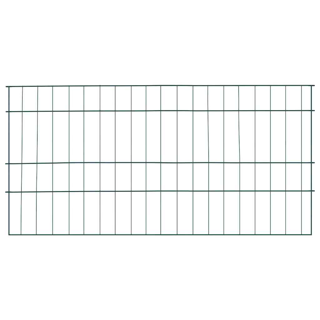 vidaXL Zestaw Ogrodzenia Stawu 5 pcs Zielony 100 x 50 cm Stal