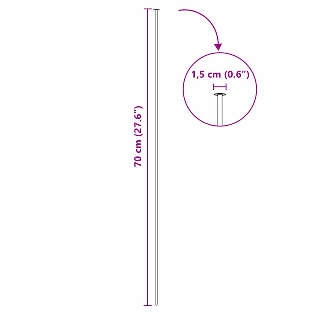 vidaXL Zestaw Ogrodzenia Stawu 5 pcs Zielony 100 x 50 cm Stal