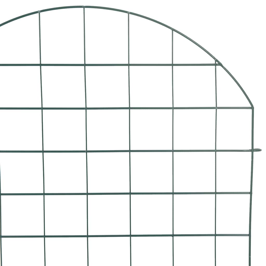 vidaXL Zestaw Ogrodzenia Stawu 8 pcs Zielony 50 x 80 cm Stal