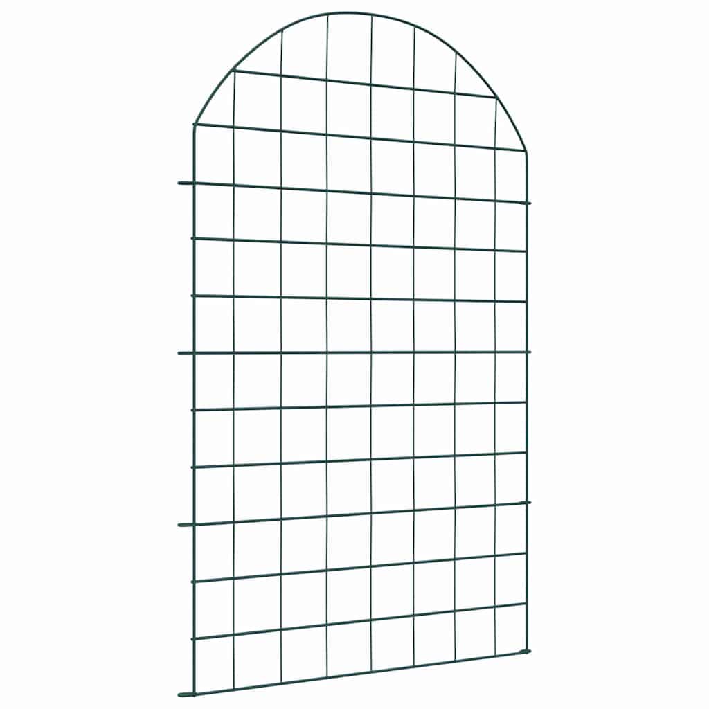 vidaXL Zestaw Ogrodzenia Stawu 8 pcs Zielony 50 x 80 cm Stal