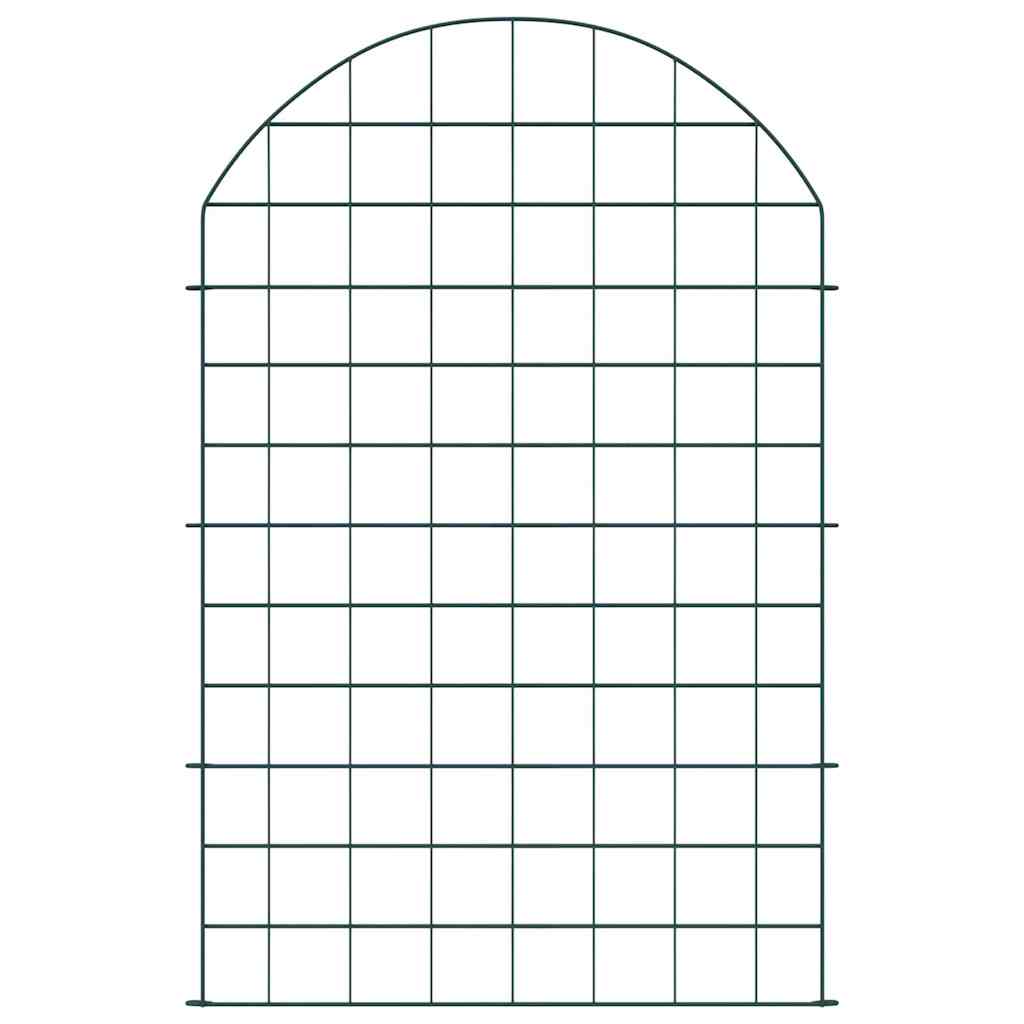 vidaXL Zestaw Ogrodzenia Stawu 8 pcs Zielony 50 x 80 cm Stal