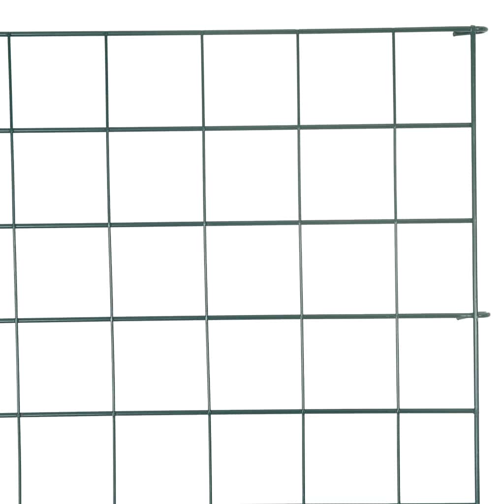 vidaXL Zestaw Ogrodzenia Stawu 8 pcs Zielony 50 x 80 cm Stal