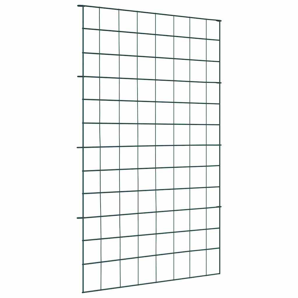 vidaXL Zestaw Ogrodzenia Stawu 8 pcs Zielony 50 x 80 cm Stal