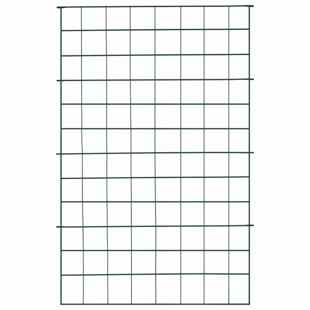 vidaXL Zestaw Ogrodzenia Stawu 8 pcs Zielony 50 x 80 cm Stal