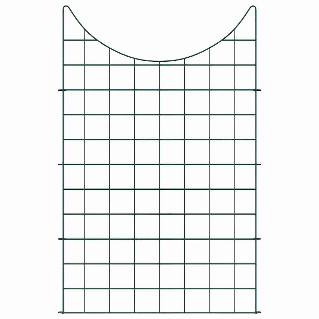 vidaXL Zestaw Ogrodzenia Stawu 8 pcs Zielony 50 x 80 cm Stal