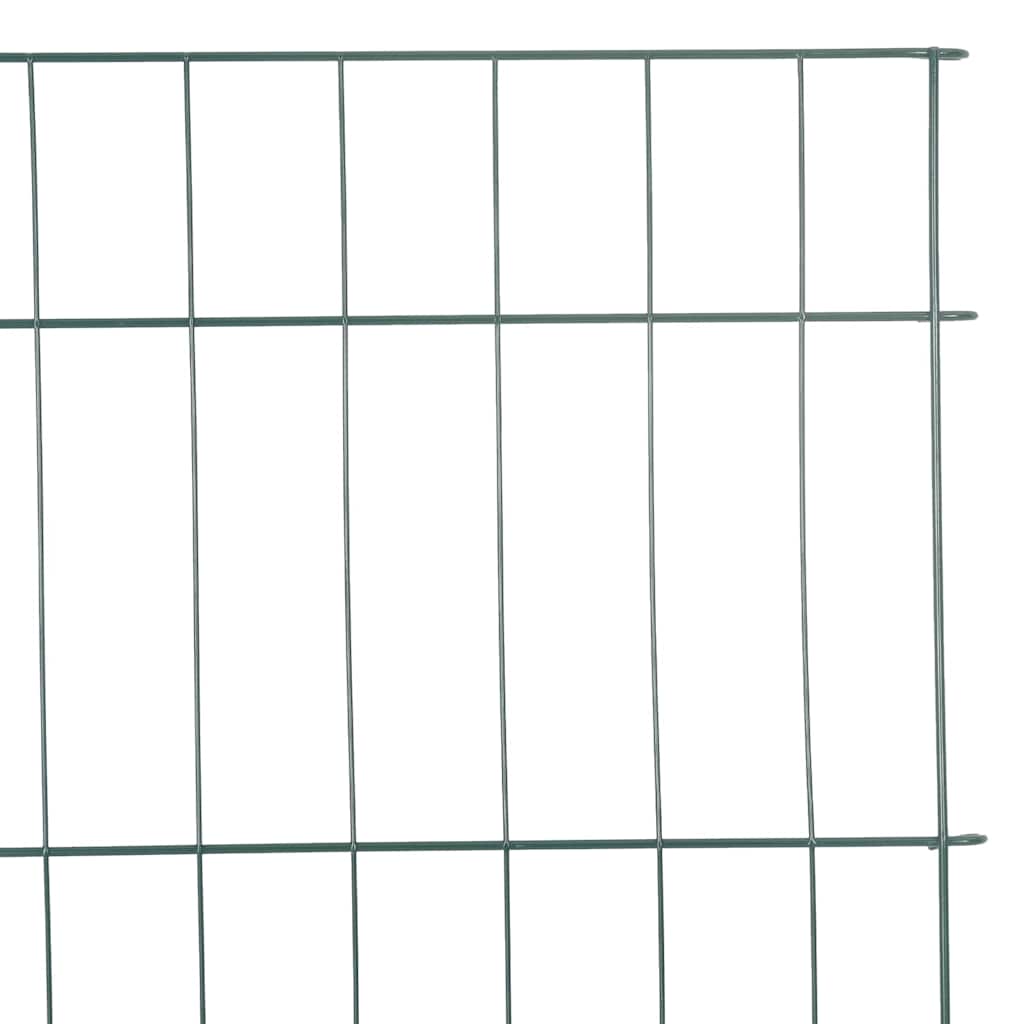 vidaXL Zestaw Ogrodzenia Stawu 8 pcs Zielony 50 x 80 cm Stal