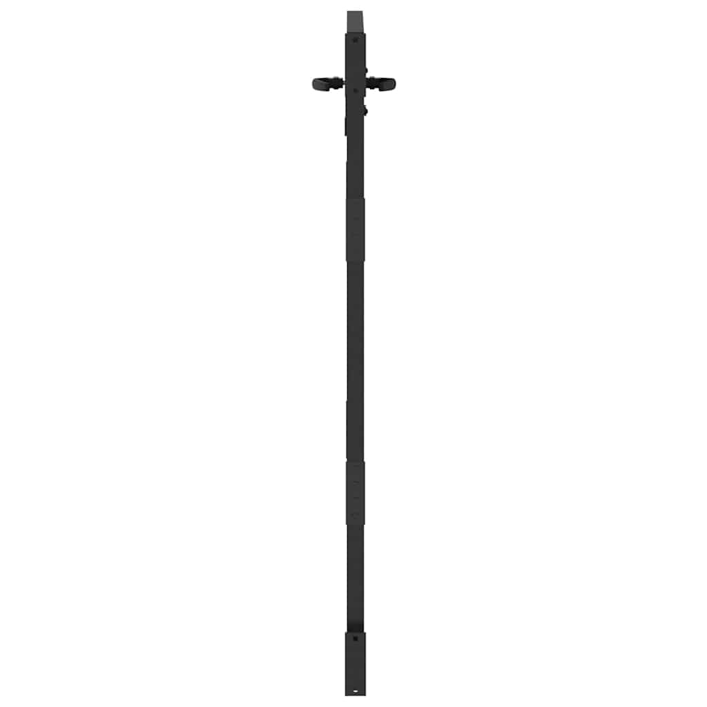 vidaXL Brama ogrodowa Czarny 85 x 150 cm Stal Malowana Proszkowo