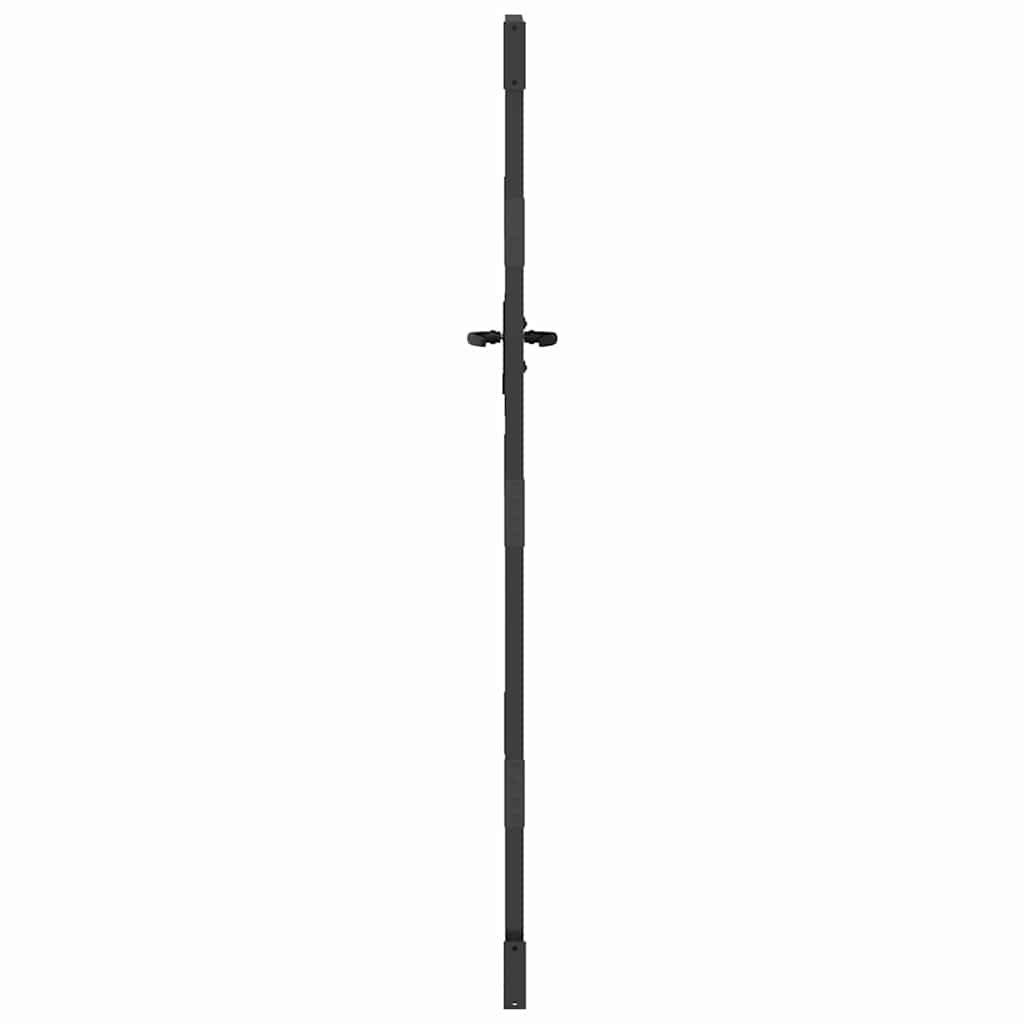 vidaXL Brama ogrodowa Czarny 85 x 175 cm Stal Malowana Proszkowo