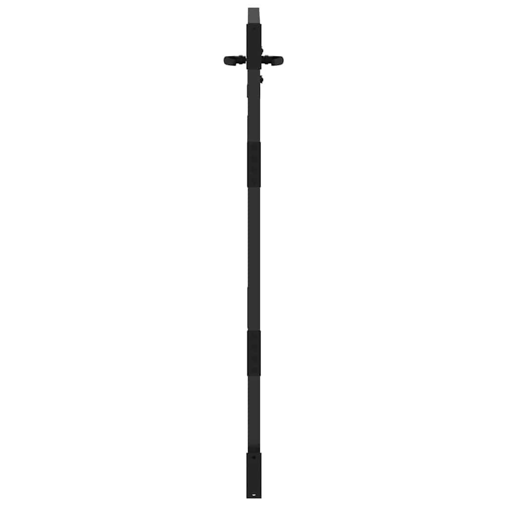 vidaXL Brama ogrodowa Czarny 85 x 150 cm Stal Malowana Proszkowo