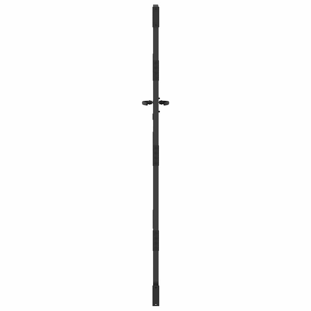 vidaXL Brama ogrodowa Czarny 85 x 175 cm Stal Malowana Proszkowo