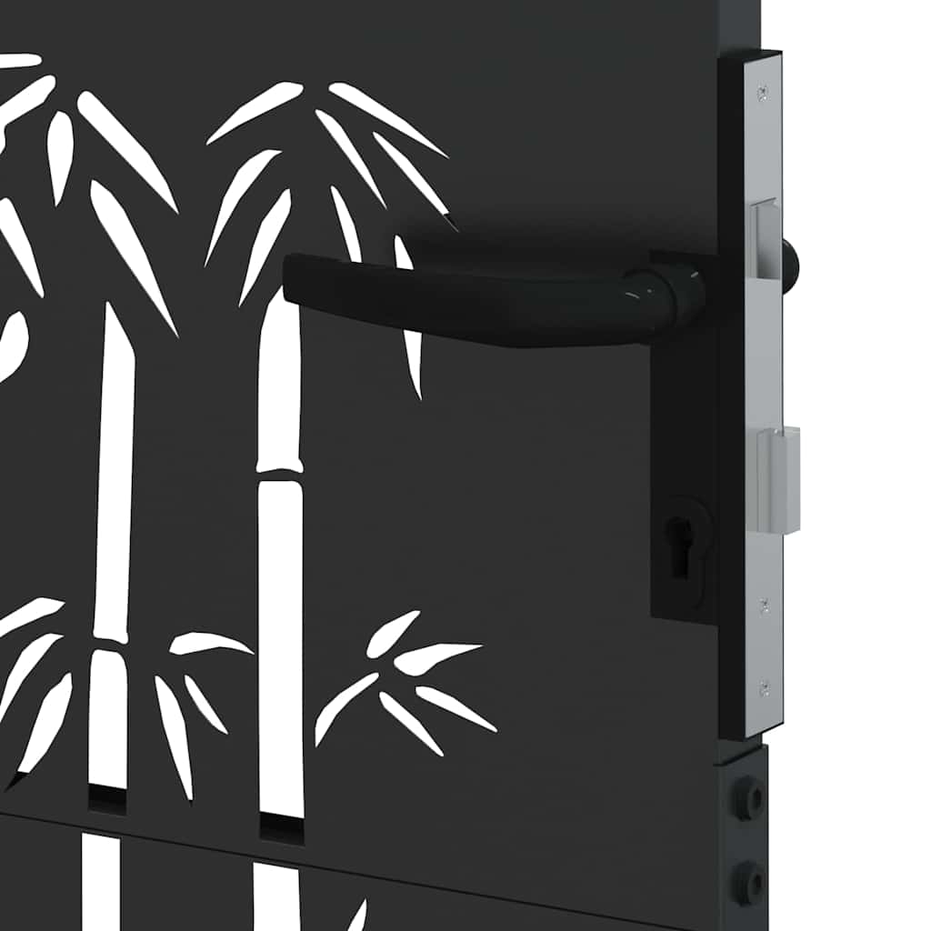vidaXL Brama ogrodowa 85 x 175 cm Stal Malowana Proszkowo Czarny