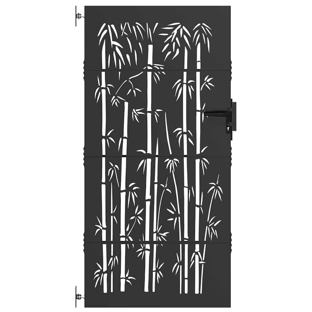 vidaXL Brama ogrodowa 85 x 175 cm Stal Malowana Proszkowo Czarny