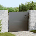vidaXL Brama ogrodowa Czarny 85 x 100 cm Stal Malowana Proszkowo
