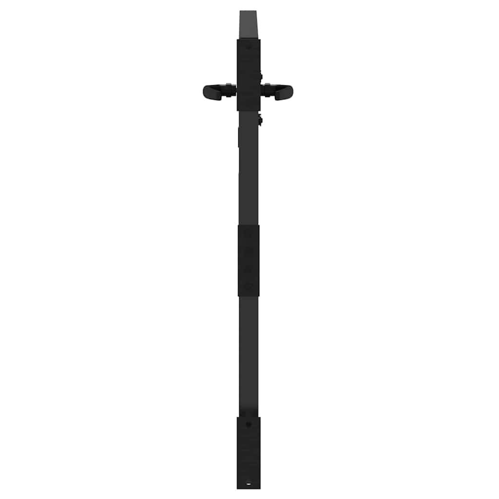 vidaXL Brama ogrodowa Czarny 85 x 100 cm Stal Malowana Proszkowo