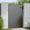 vidaXL Brama ogrodowa Czarny 85 x 125 cm Stal Malowana Proszkowo
