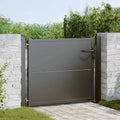 vidaXL Brama ogrodowa Czarny 110 x 105 cm Stal malowana proszkowo