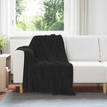 vidaXL Koc Czarny 130 x 150 cm Polar