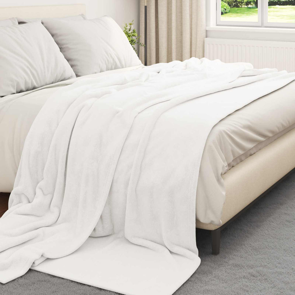 vidaXL Koc Biały 240 x 270 cm 1.69 kg Polar