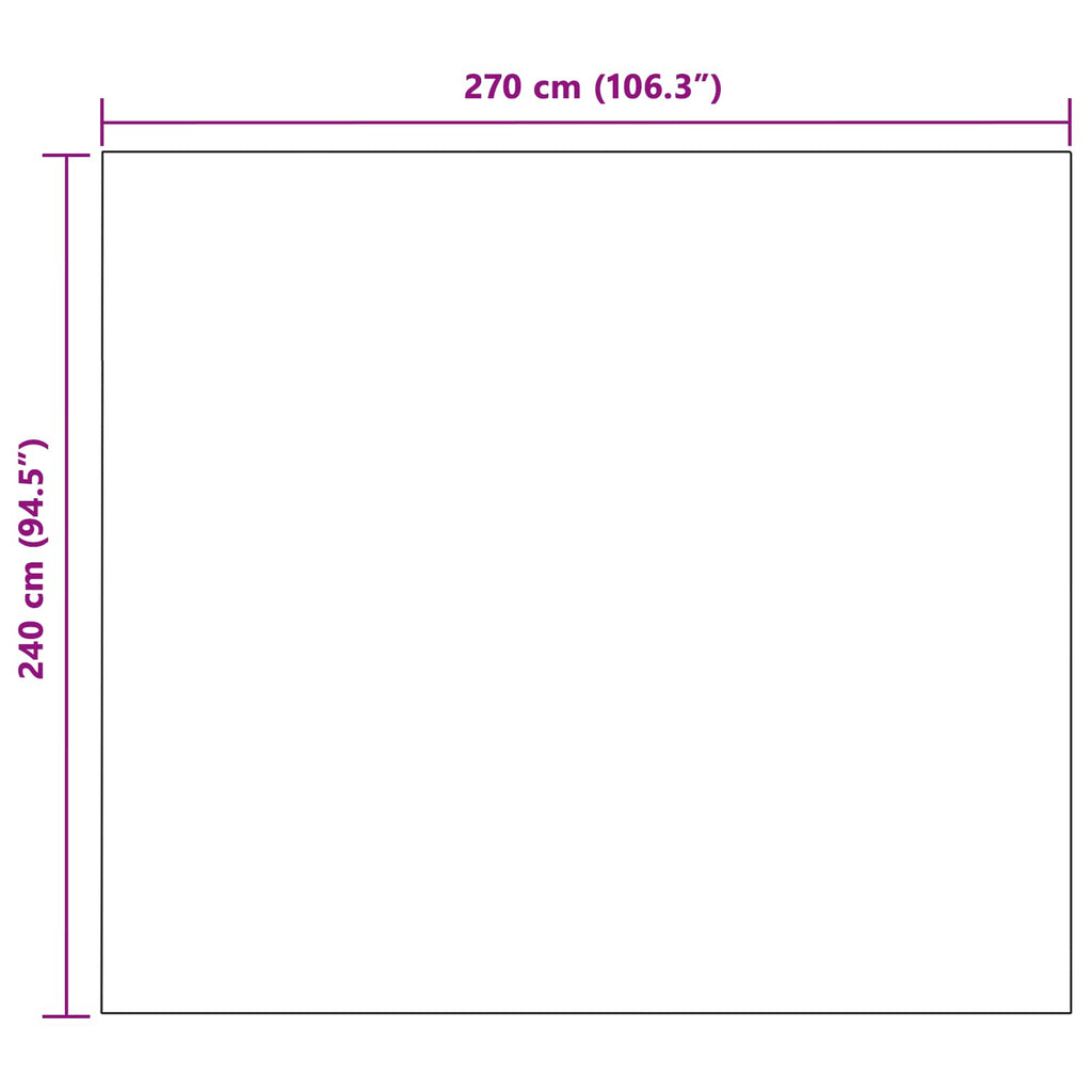 vidaXL Koc Biały 240 x 270 cm 1.69 kg Polar