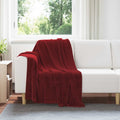 vidaXL Koc Bordeaux Czerwony 130 x 150 cm Polar