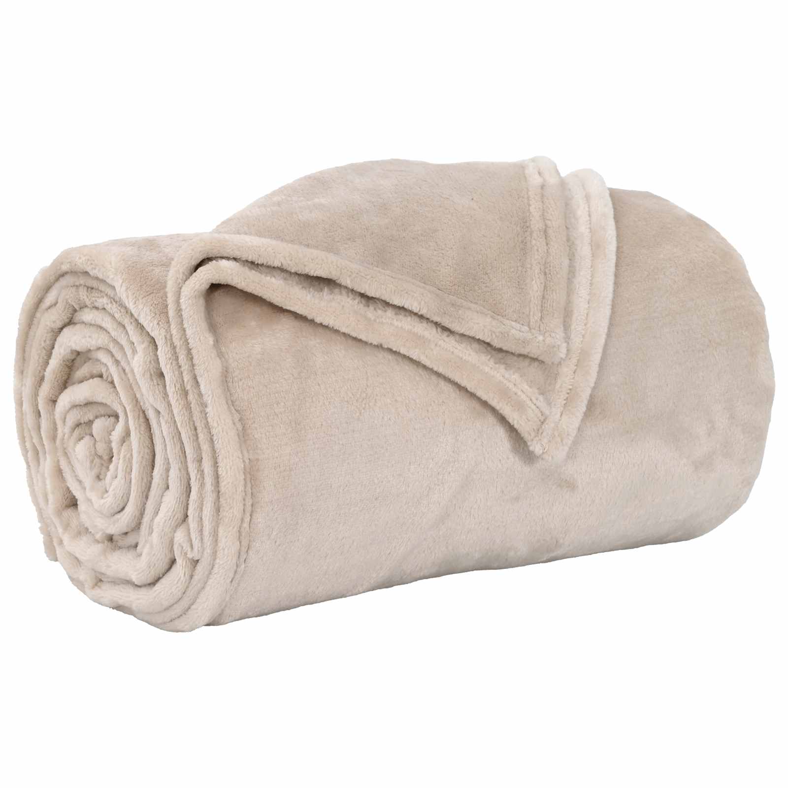 vidaXL Koce narzutowe 6 pcs Beżowy 220 x 240 cm Polar