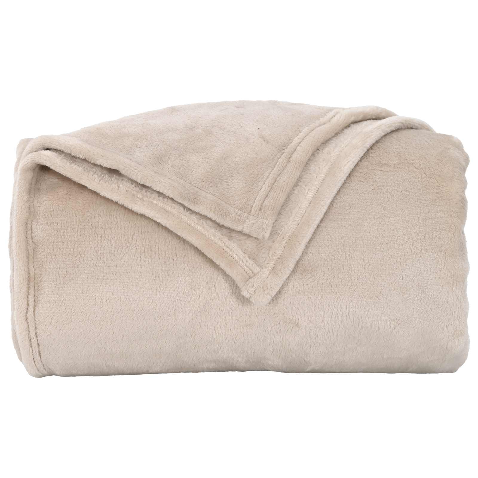 vidaXL Koce narzutowe 6 pcs Beżowy 220 x 240 cm Polar