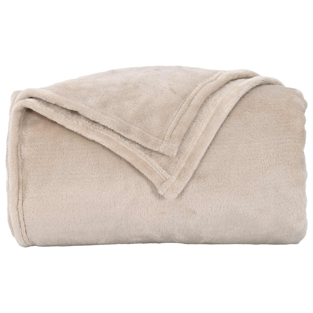 vidaXL Koce narzutowe 6 pcs Beżowy 240 x 270 cm Polar
