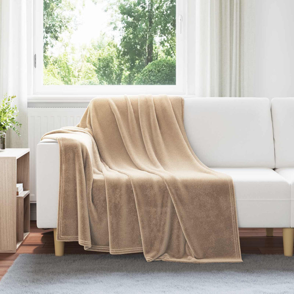vidaXL Koce narzutowe 6 pcs Camel 150 x 200 cm Polar
