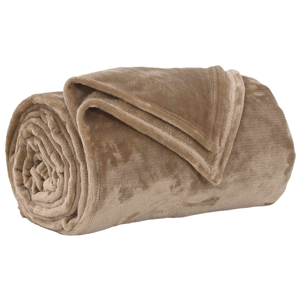 vidaXL Koce narzutowe 6 pcs Camel 220 x 240 cm Polar
