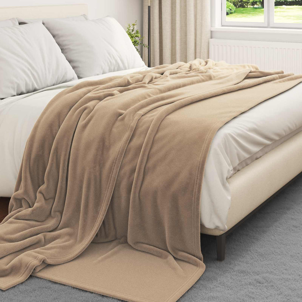 vidaXL Koce narzutowe 6 pcs Camel 240 x 270 cm Polar