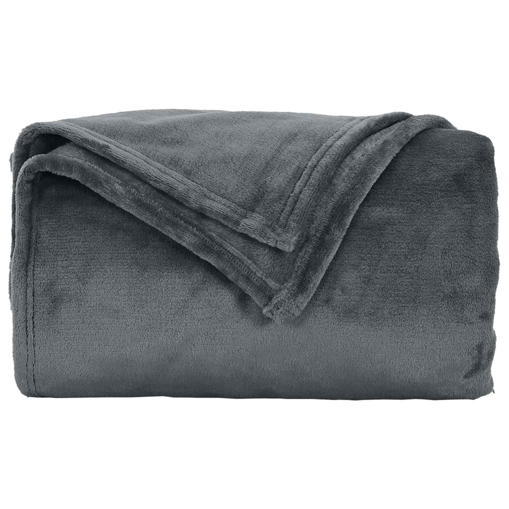 vidaXL Koce narzutowe 6 pcs Ciemnoszary 240 x 270 cm Polar