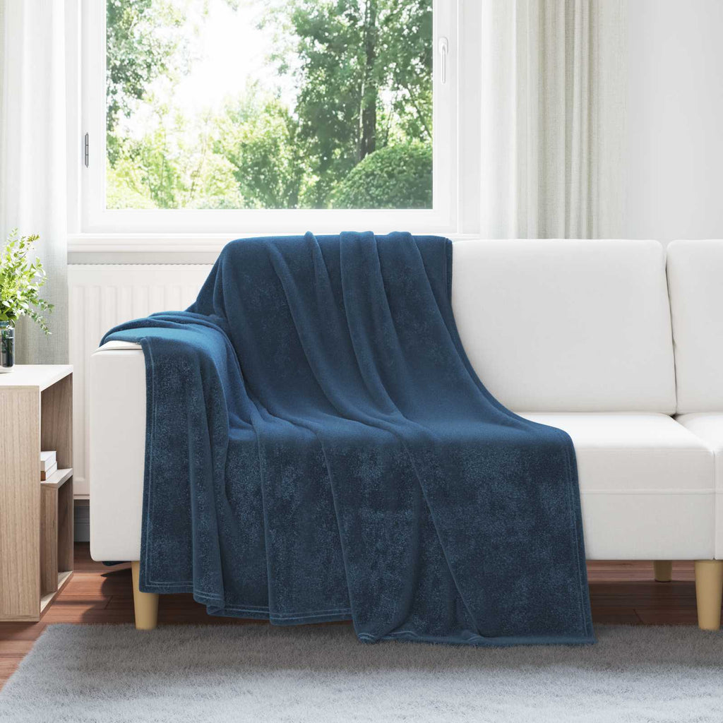 vidaXL Koce narzutowe 6 pcs Granatowy 150 x 200 cm Polar