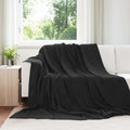 vidaXL Koce narzutowe 6 pcs Czarny 220 x 240 cm Polar