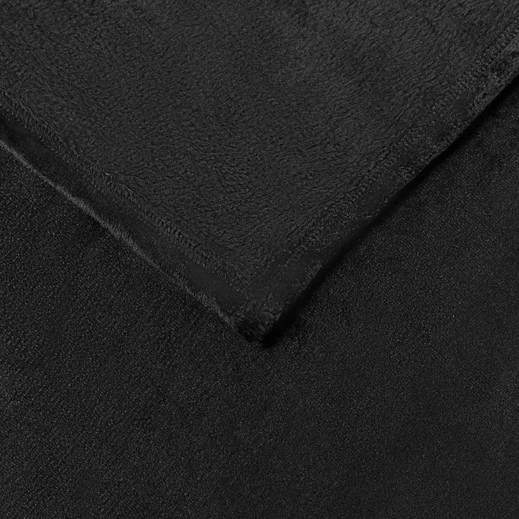 vidaXL Koce narzutowe 6 pcs Czarny 240 x 270 cm Polar