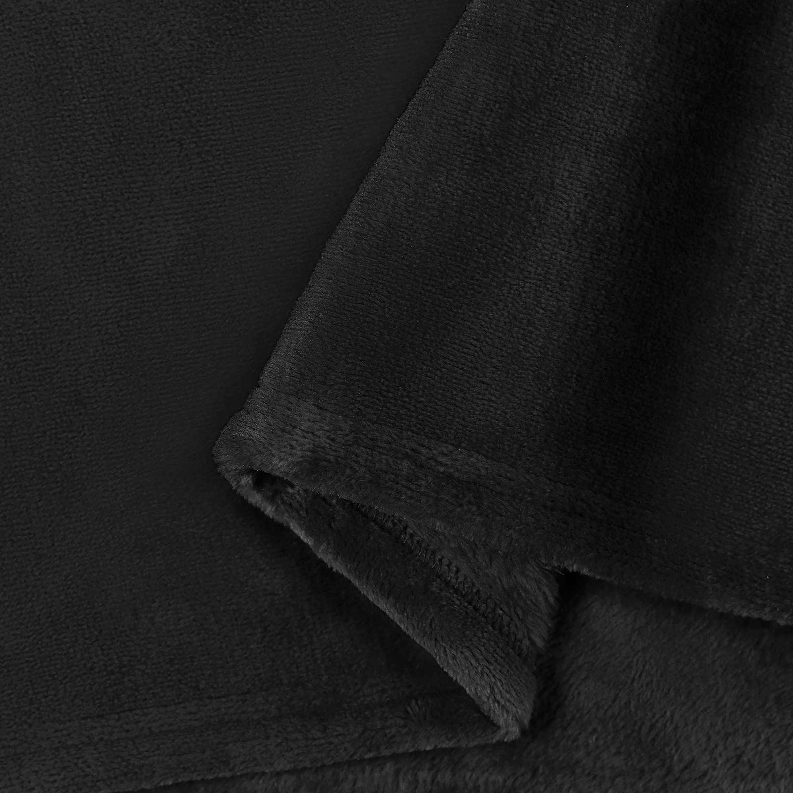 vidaXL Koce narzutowe 6 pcs Czarny 240 x 270 cm Polar