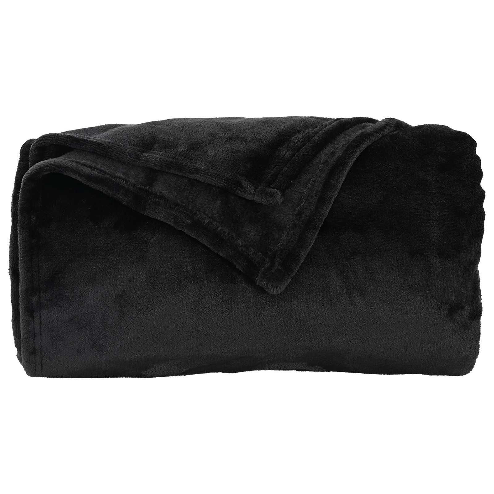 vidaXL Koce narzutowe 6 pcs Czarny 240 x 270 cm Polar