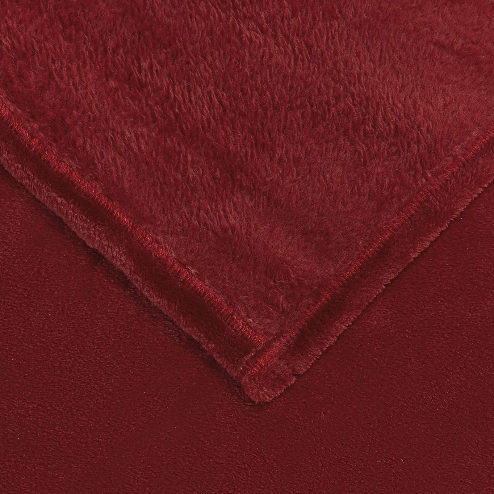 vidaXL Koce narzutowe 6 pcs Bordeaux Czerwony 220 x 240 cm Polar