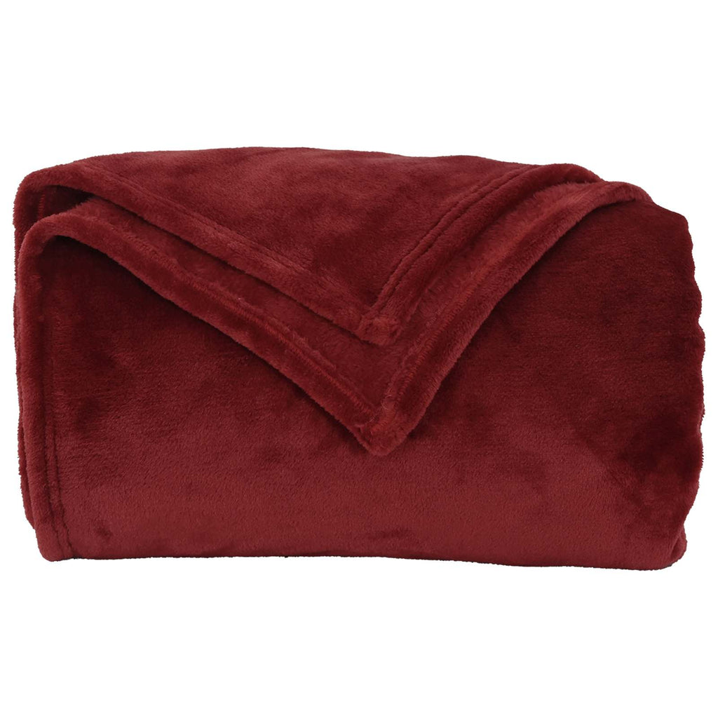 vidaXL Koce narzutowe 6 pcs Bordeaux Czerwony 240 x 270 cm Polar