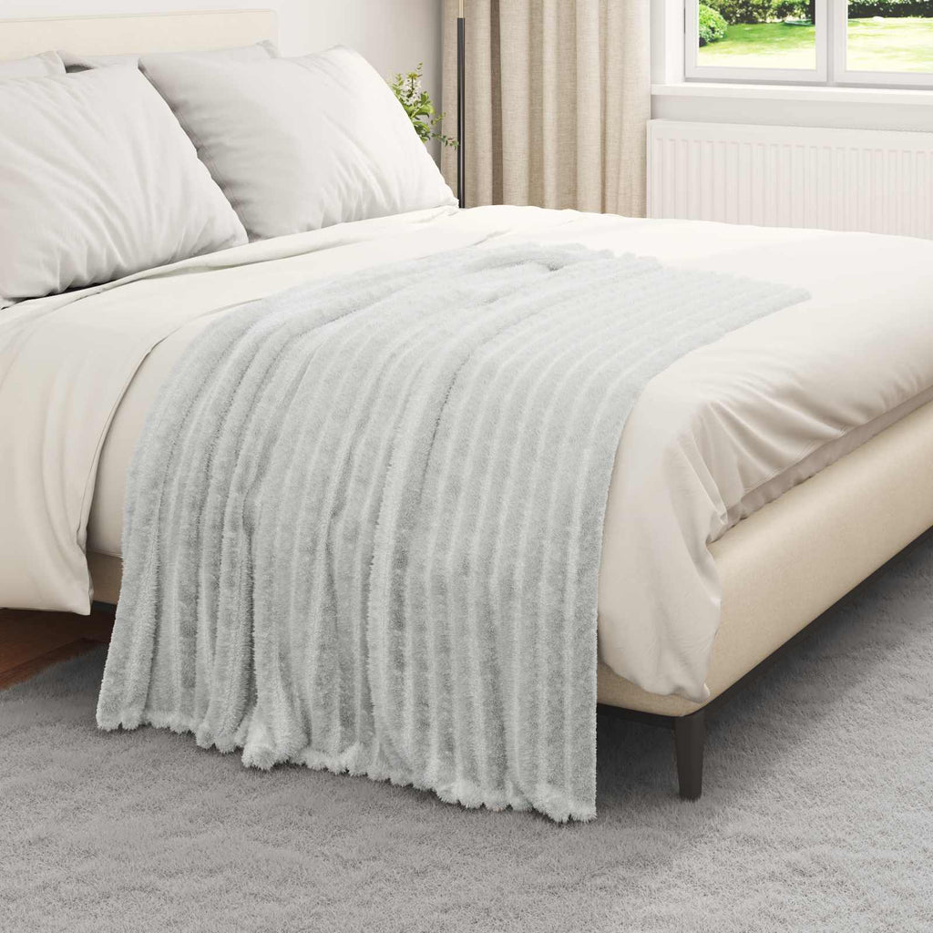vidaXL Koc Szary 150 x 130 cm Polar